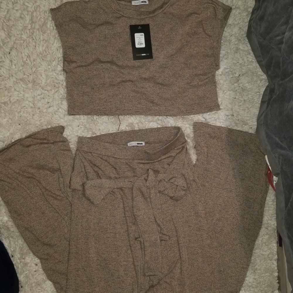 NWT FASHIONNOVA Net Days Pant Set